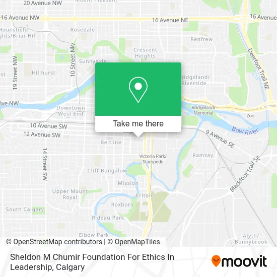 Sheldon M Chumir Foundation For Ethics In Leadership map