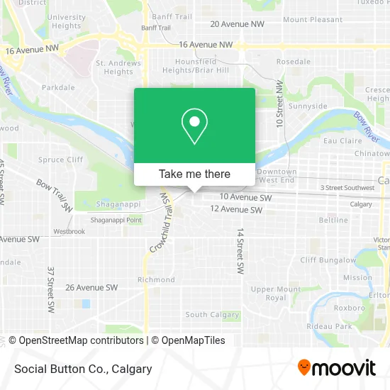 Social Button Co. map