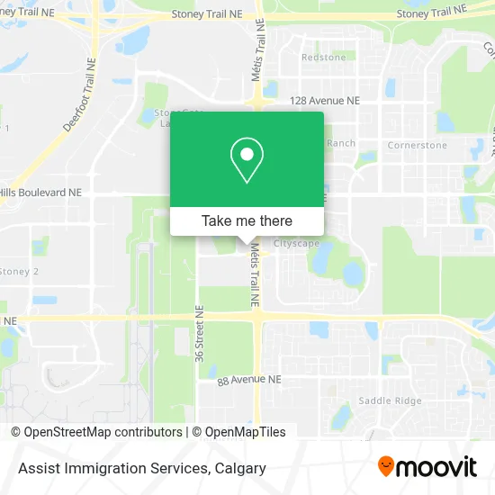 Assist Immigration Services map