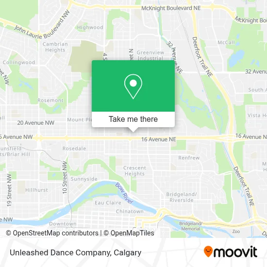 Unleashed Dance Company map