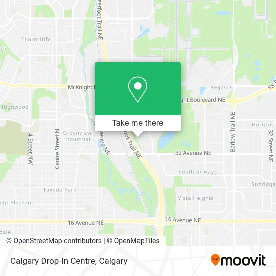 Calgary Drop-In Centre map