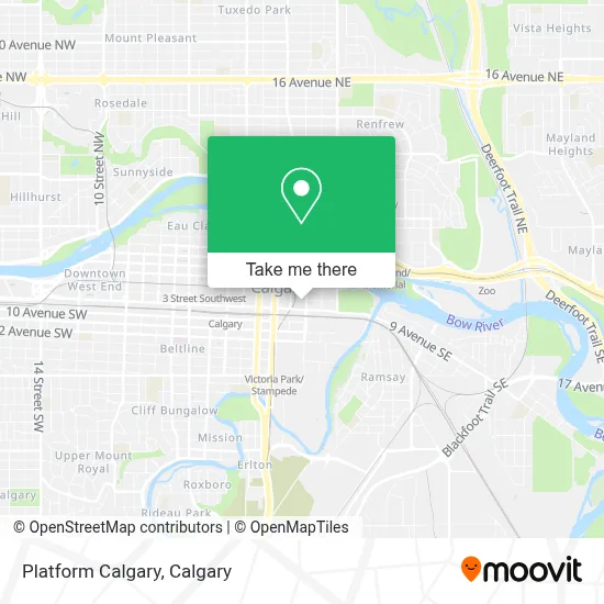 Platform Calgary map