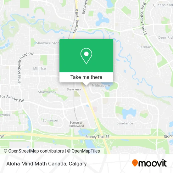 Aloha Mind Math Canada map
