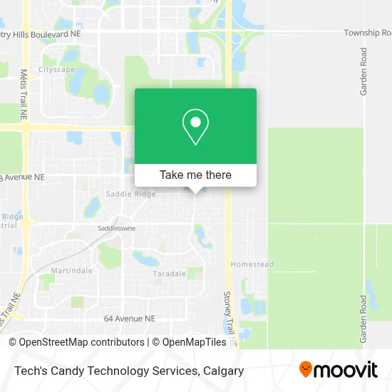 Tech's Candy Technology Services map
