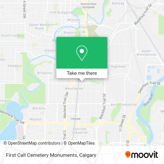 First Call Cemetery Monuments map