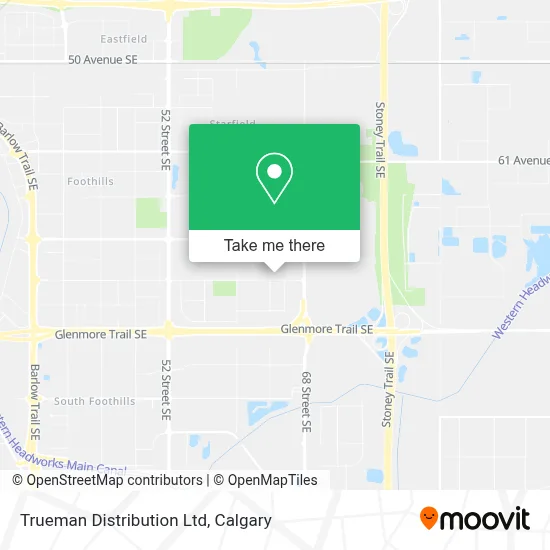 Trueman Distribution Ltd map