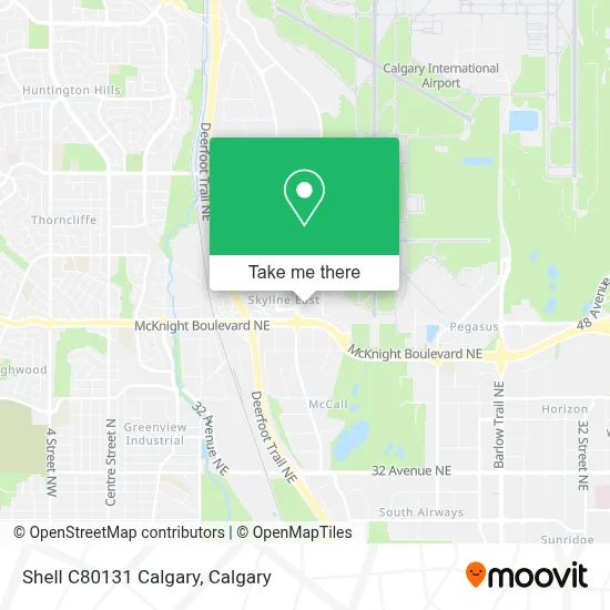 Shell C80131 Calgary map