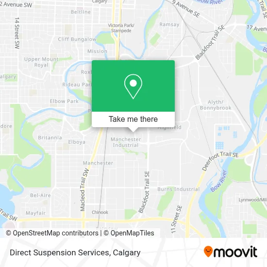 Direct Suspension Services map
