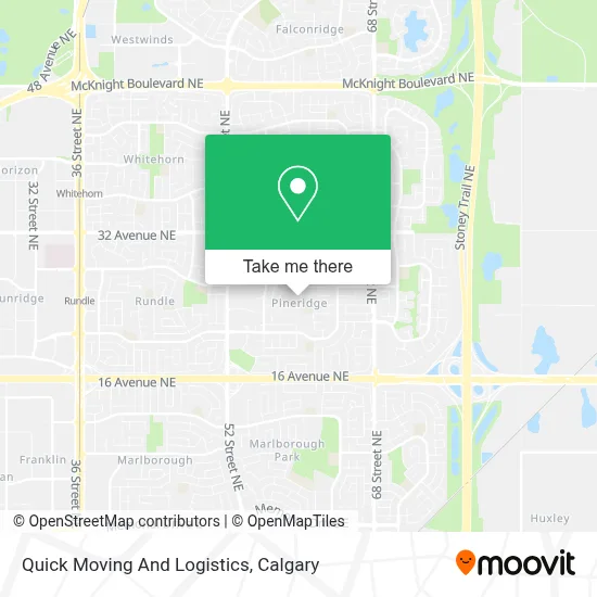Quick Moving And Logistics map