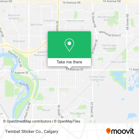 Twinbat Sticker Co. map