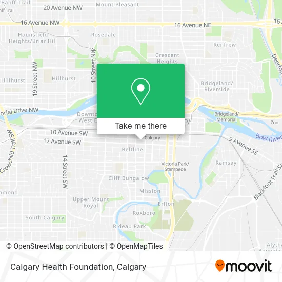 Calgary Health Foundation map