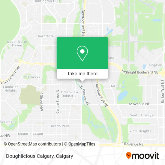 Doughlicious Calgary map