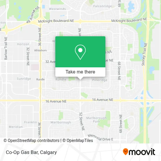 Co-Op Gas Bar map