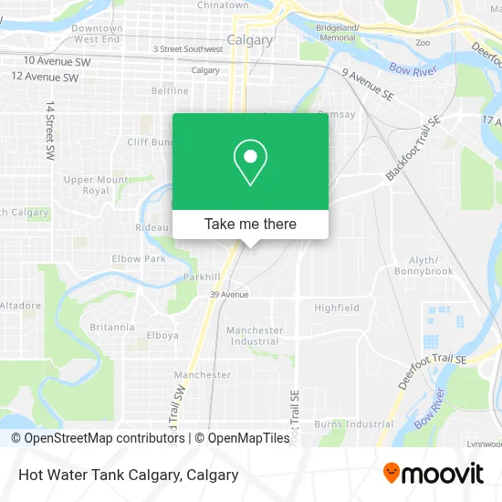Hot Water Tank Calgary map