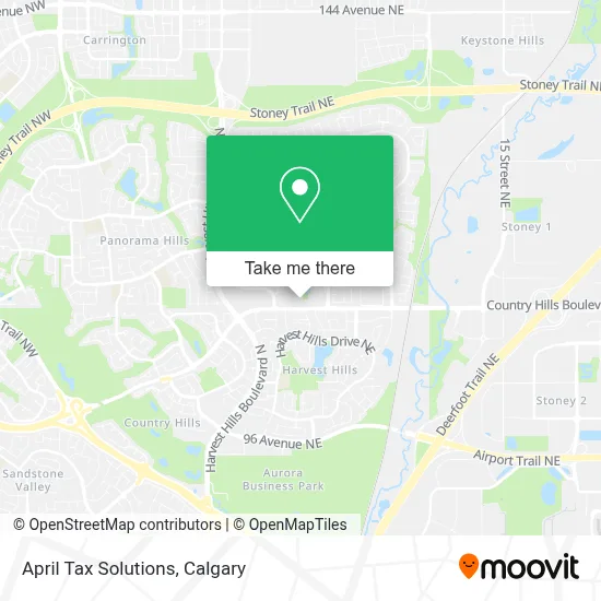 April Tax Solutions map