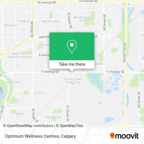 Optimum Wellness Centres map