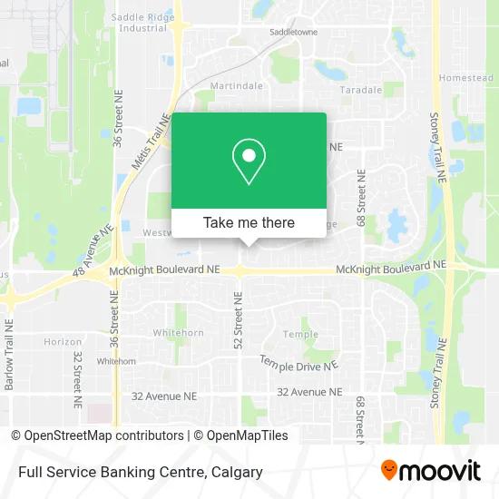 Full Service Banking Centre map