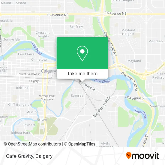 Cafe Gravity map