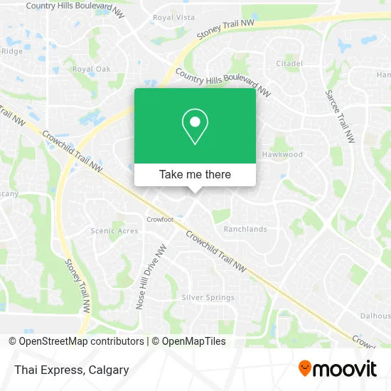 Thai Express map