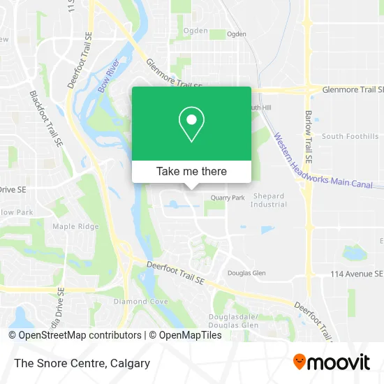 The Snore Centre map