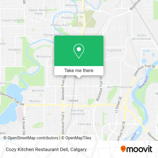 Cozy Kitchen Restaurant Deli map