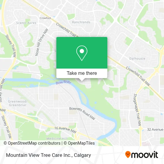 Mountain View Tree Care Inc. map