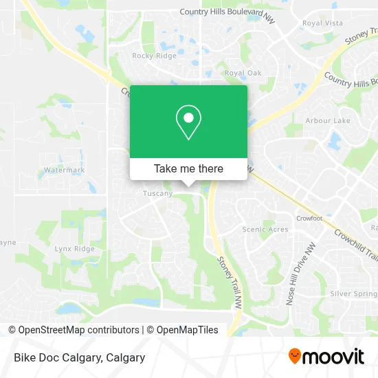 Bike Doc Calgary map