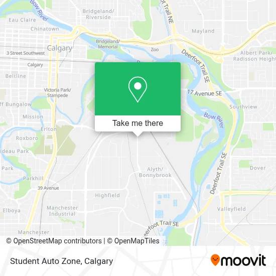 Student Auto Zone map