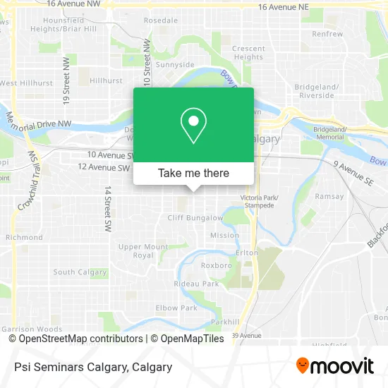 Psi Seminars Calgary map