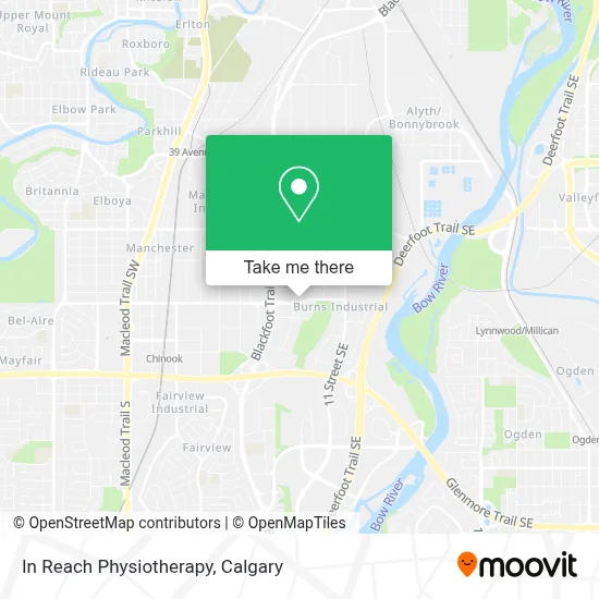 In Reach Physiotherapy map