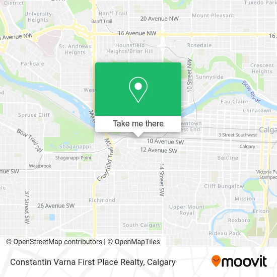 Constantin Varna First Place Realty map