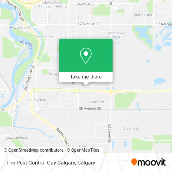 The Pest Control Guy Calgary map