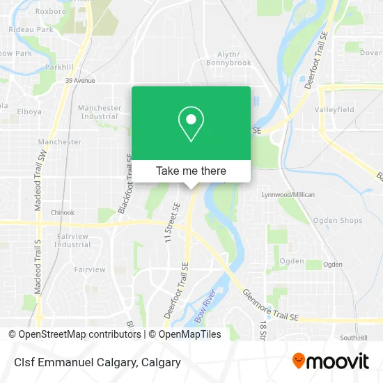 Clsf Emmanuel Calgary map