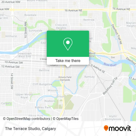 The Terrace Studio map