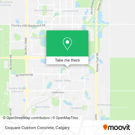 Gsquare Custom Concrete map