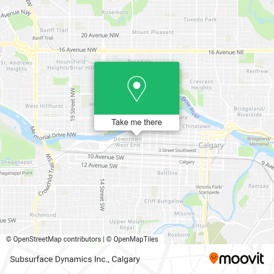 Subsurface Dynamics Inc. map