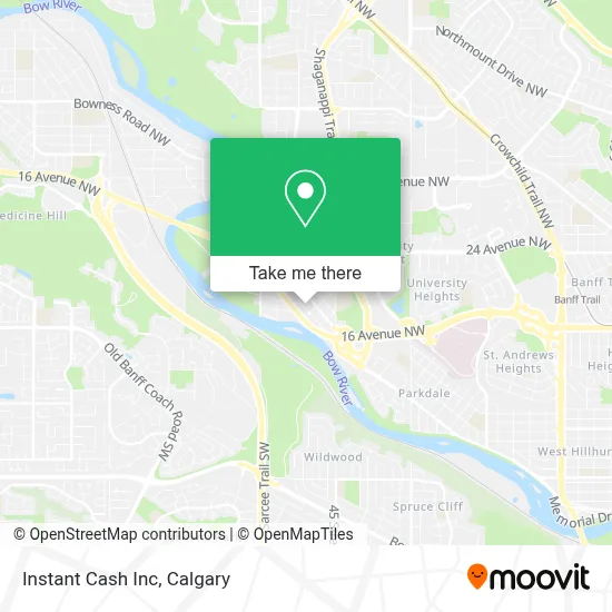 Instant Cash Inc map