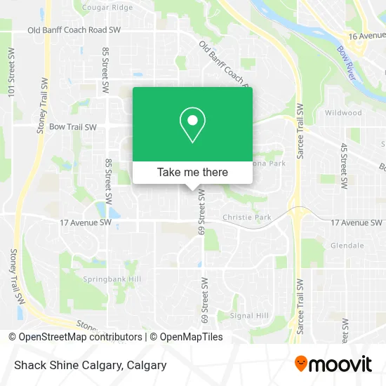 Shack Shine Calgary map