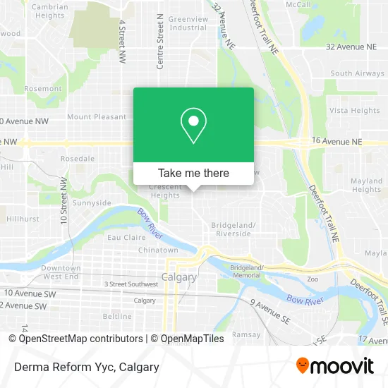 Derma Reform Yyc map
