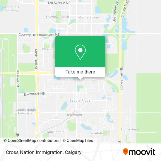 Cross Nation Immigration map