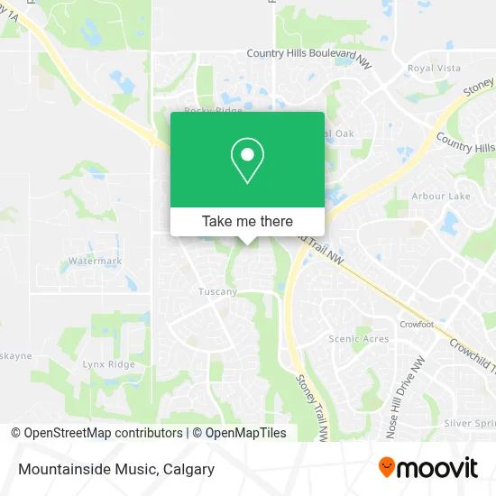 Mountainside Music map