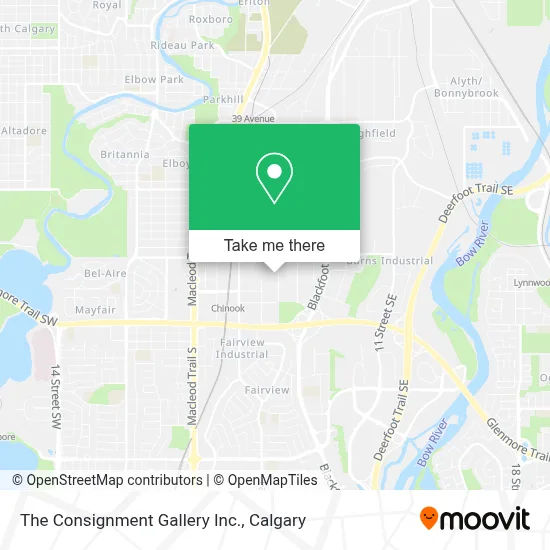 The Consignment Gallery Inc. map