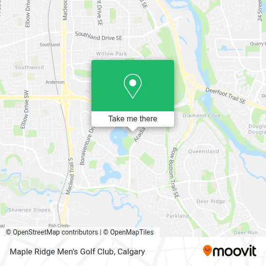 Maple Ridge Men's Golf Club map