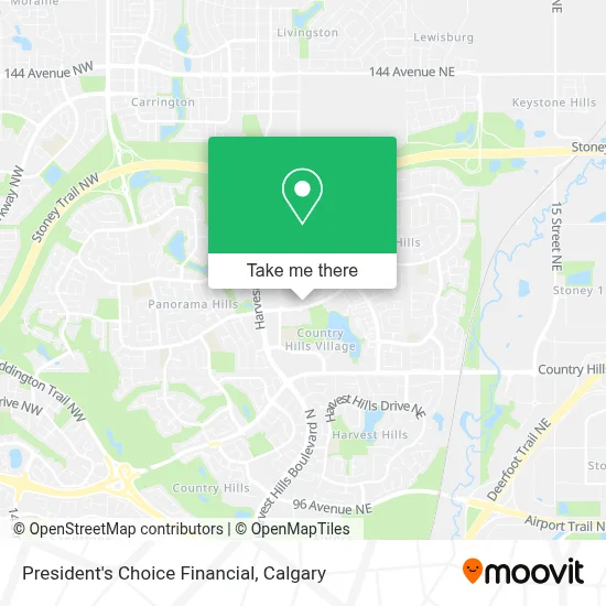 President's Choice Financial map
