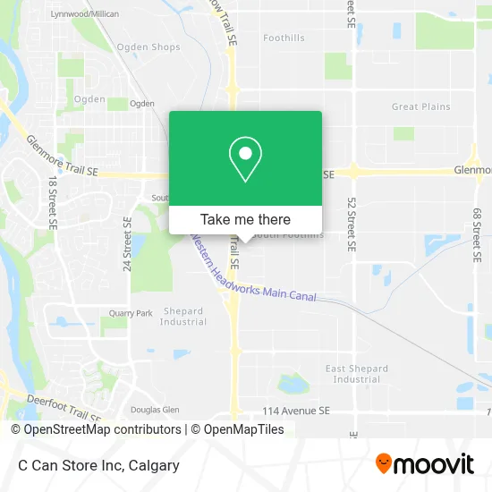C Can Store Inc map
