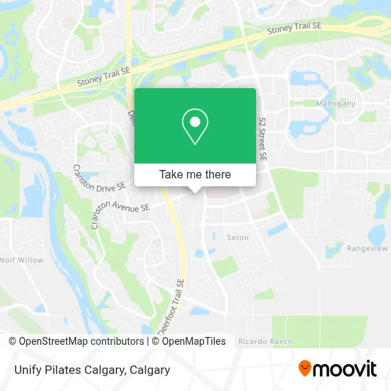 Unify Pilates Calgary map