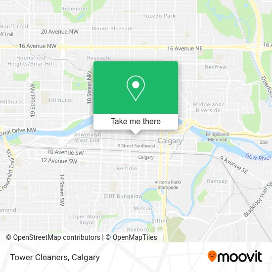 Tower Cleaners map