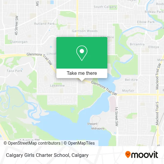 Calgary Girls Charter School map