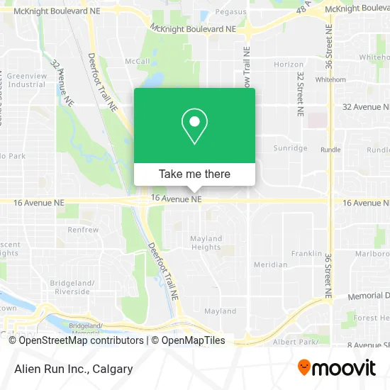 Alien Run Inc. map
