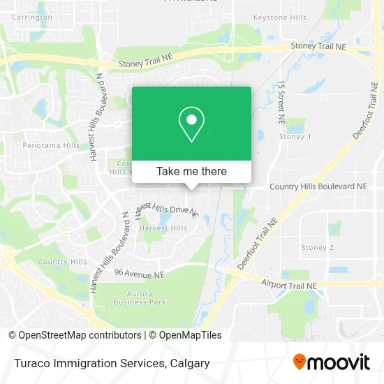 Turaco Immigration Services map